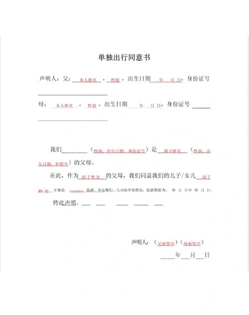 个人信息出境单独同意签字页示例