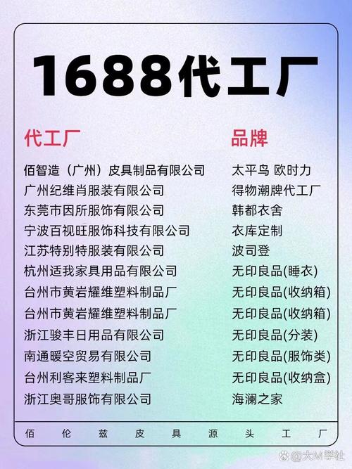 我接触过的几家靠谱厂家