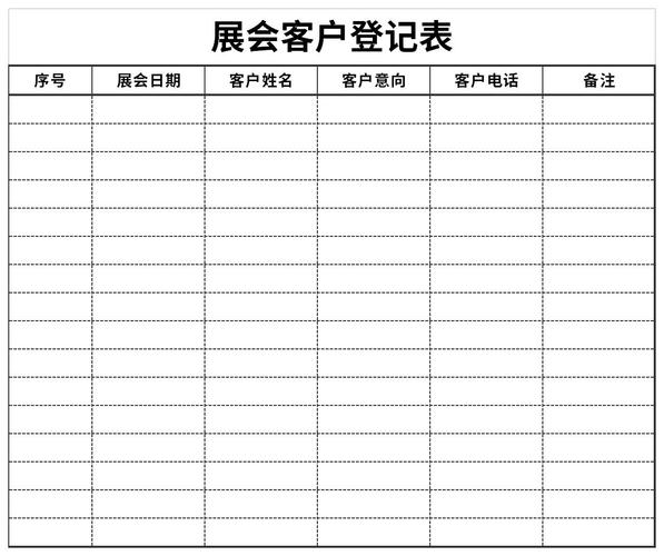 B2B展会现场客户需求分层登记看板