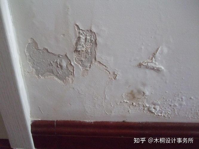 家装防水涂料掉皮起鼓质量问题实拍