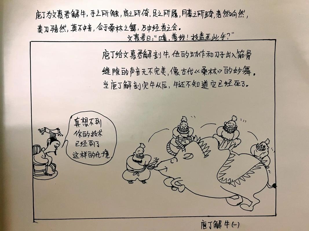 庄子庖丁解牛手绘图解