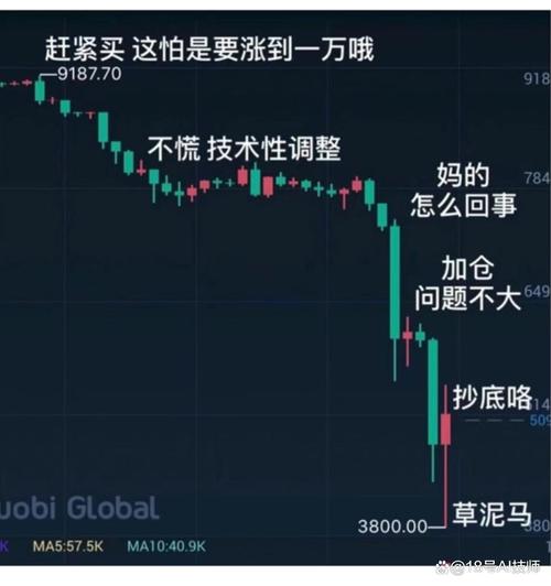 加密货币价格暴涨暴跌K线图