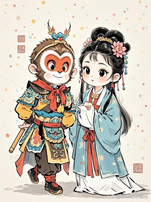 林黛玉与孙悟空人物对比赏析图