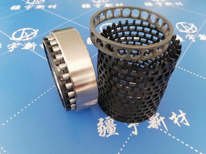 拆解后的机床主轴轴承保持架实物图