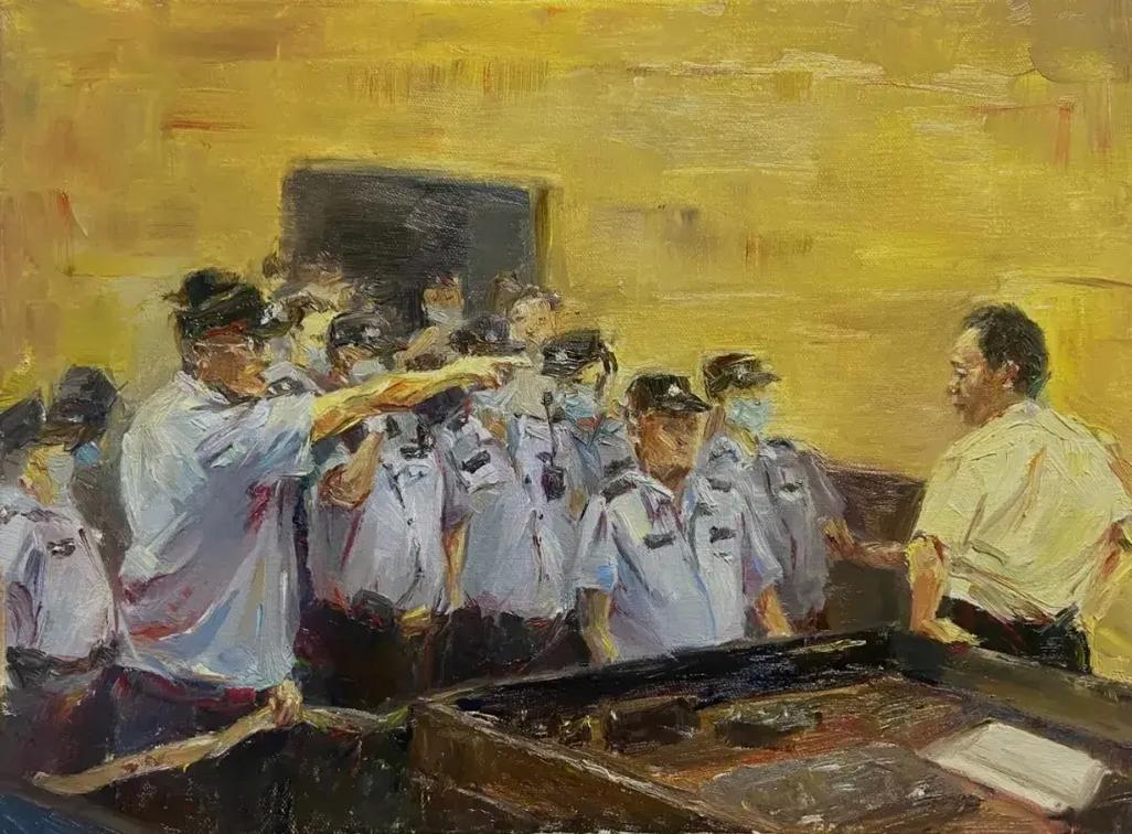 法院庭审现场油画临摹侵权案笔录