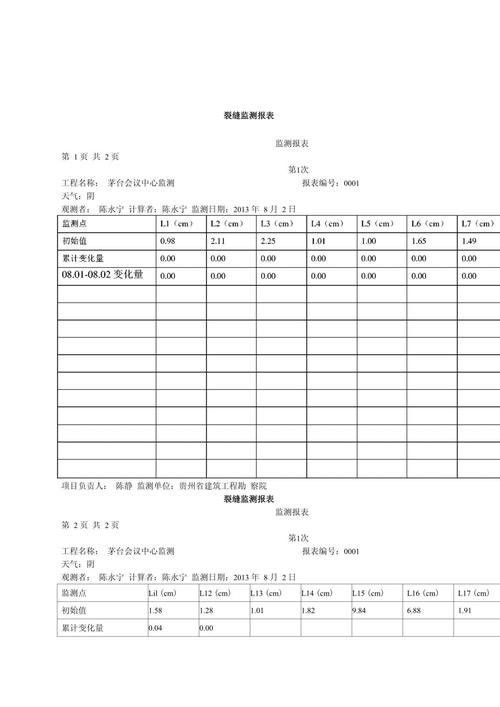 正规文保古建裂缝勘察记录档案