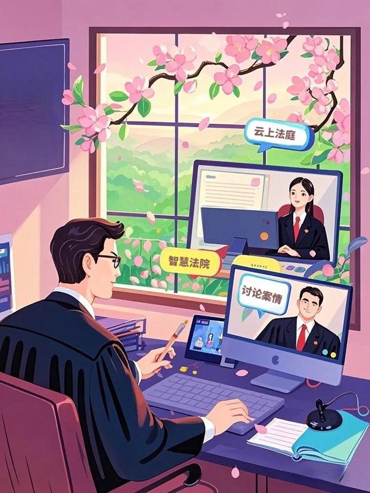 商业插画师AI作图侵权案庭审现场照片