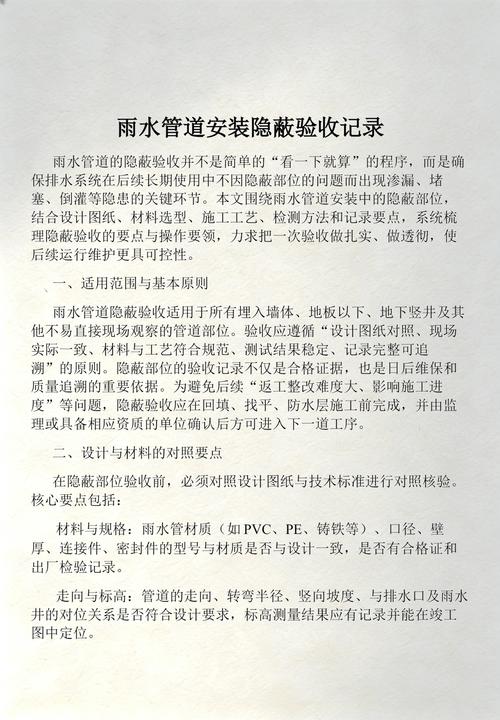 安装验收&后期维护问题