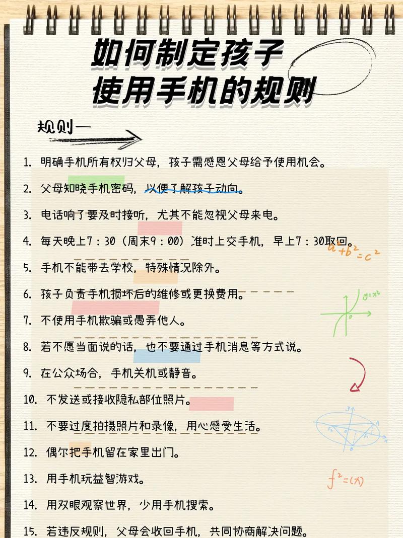 家长和孩子共同制定手机使用规则