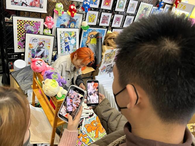 设计师艺术玩偶展览现场