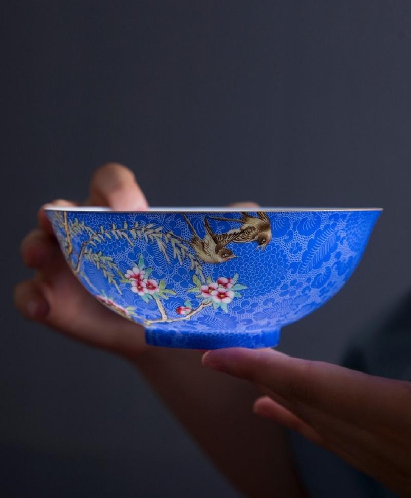 纳米纤维素改性大漆脱胎薄胎陶瓷花片样品