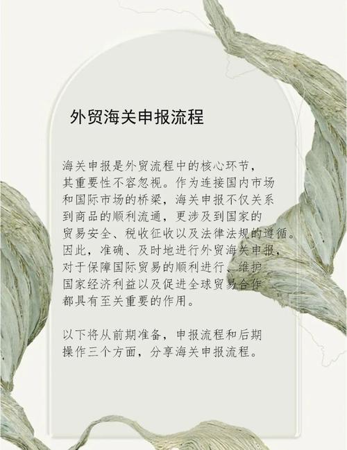 海关监管进出境物品申报流程示意图