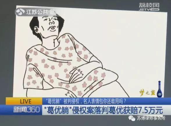 葛优躺表情包二创侵权案例公开判决书截图