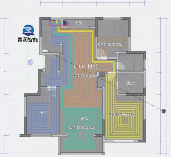 家装水地电地暖现场布局对比图