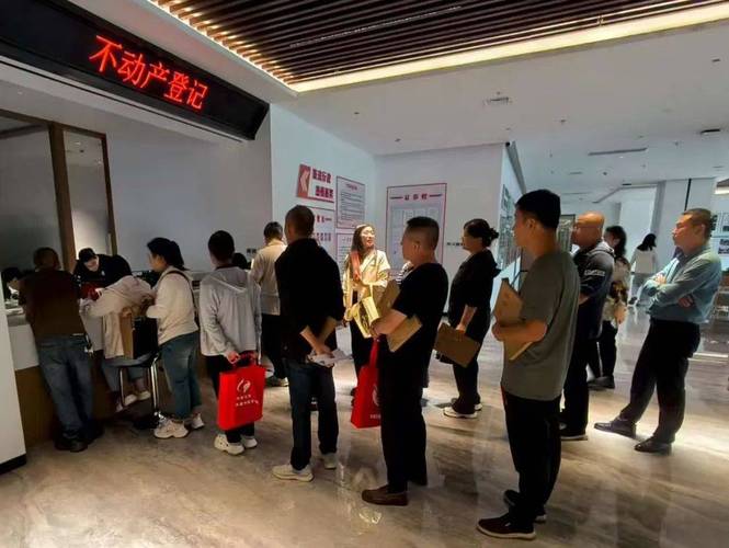 政务大厅共有产权房申请材料审核窗口实拍