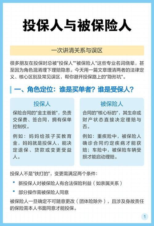 保险被保险人常见误区整理表