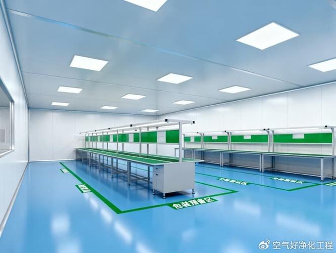 某电子洁净车间工业加湿管道布局实拍图