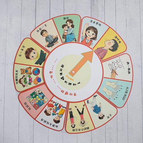 小学班级情绪角摆放表情转盘实拍