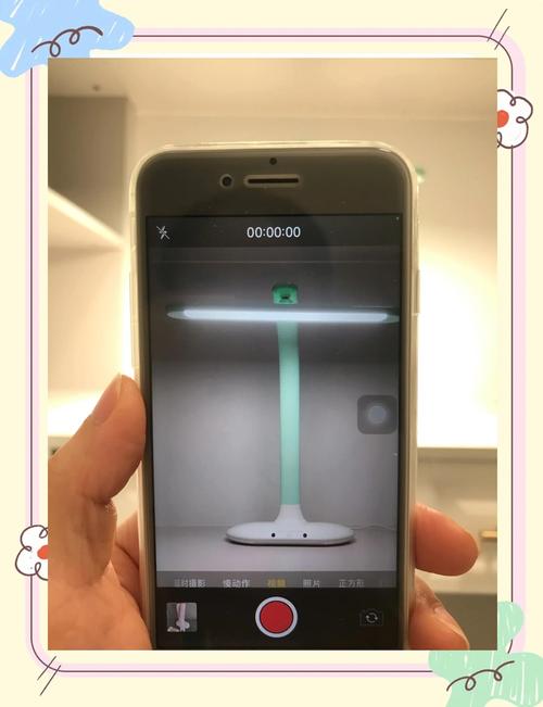 手机检测台灯频闪条纹现象实拍