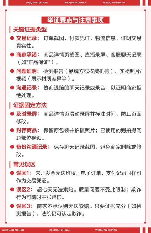 消费者虚假宣传维权证据收集对照表