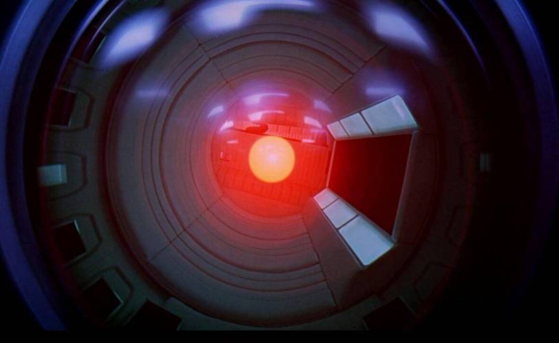《2001太空漫游》HAL9000红色摄像头特写