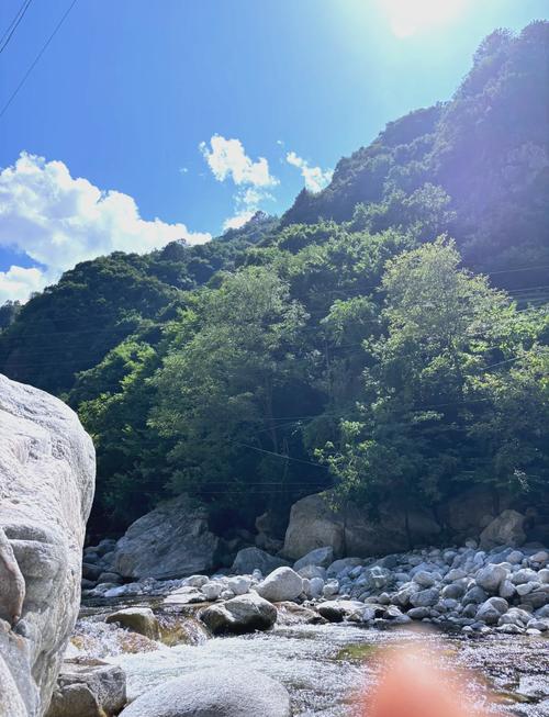 沣峪口里的“冷门”戏水点