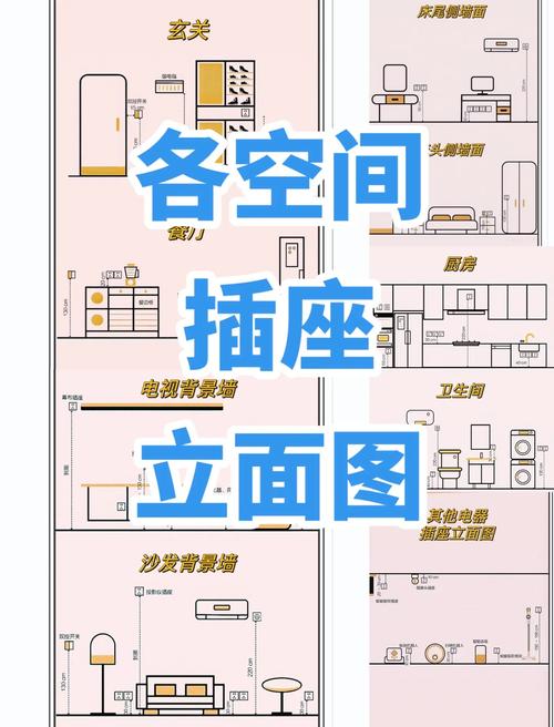 书柜设计嵌入式插座预留施工图