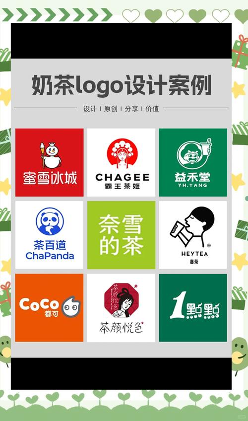 奶茶店品牌定制字体设计对比案例