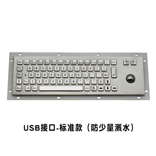 工业键盘嵌入式面板安装示意