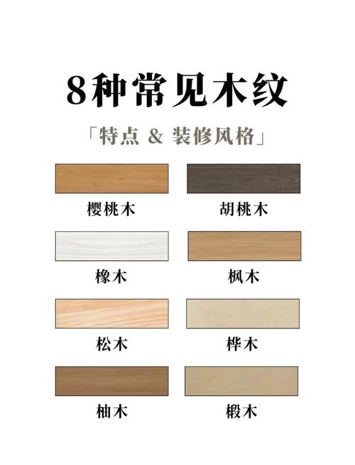 不同木材木吊顶纹理对比图
