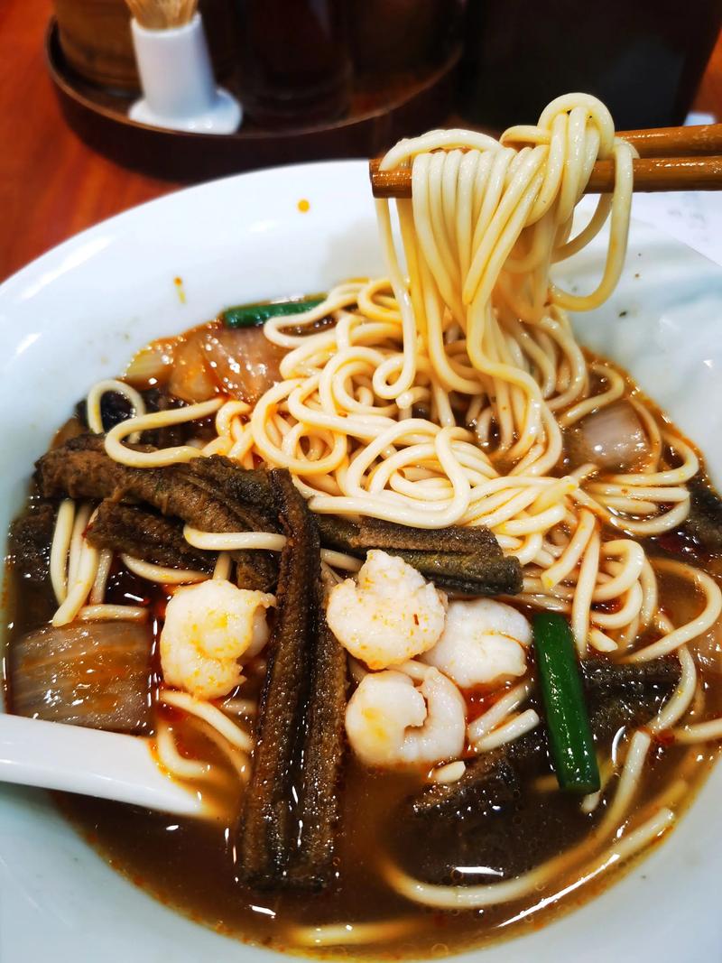 虾爆鳝面