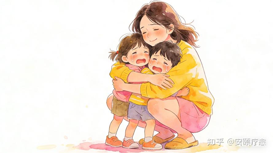 二胎妈妈同时抱两个孩子崩溃