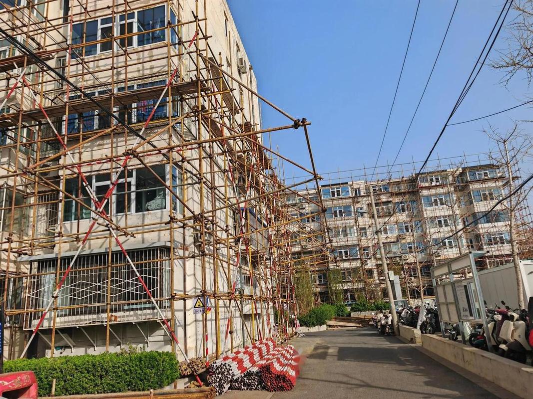 北京城区老旧小区拆迁改造现场实拍