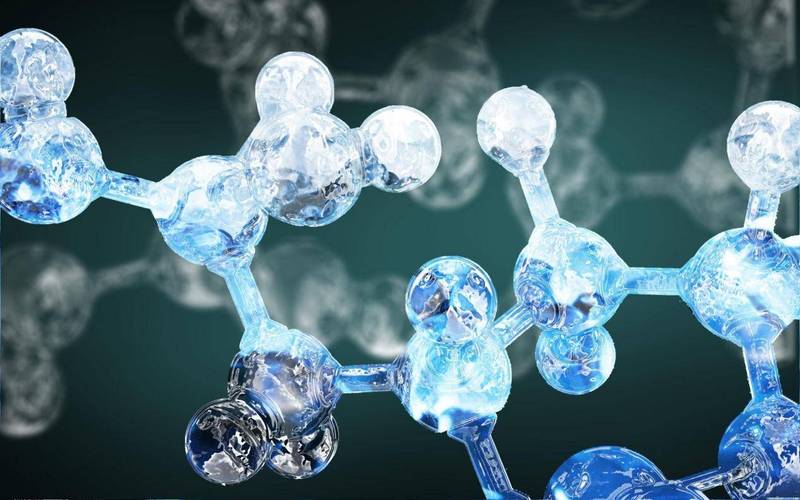 AI预测抗菌肽分子结构三维示意图