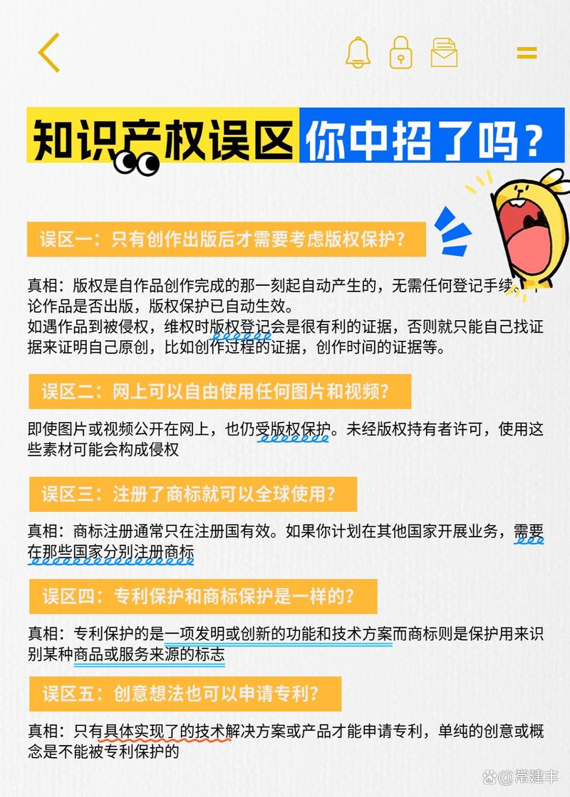 产权保护常见误区对照表