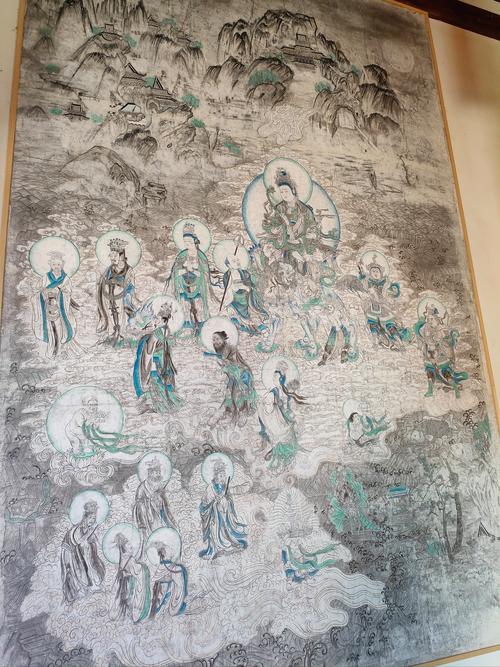 雷音寺后院断墙壁画