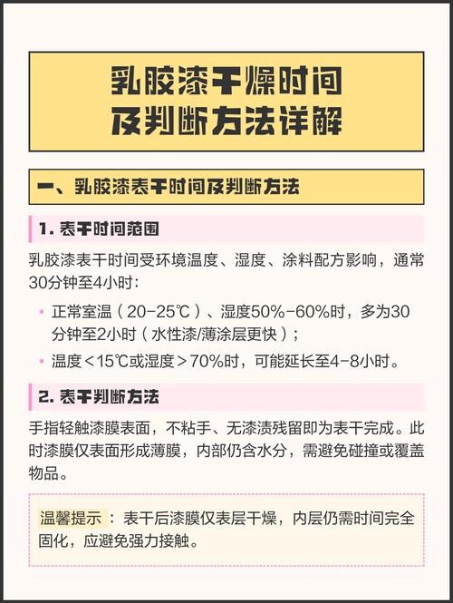 乳胶漆表干与实干时间对比对照表