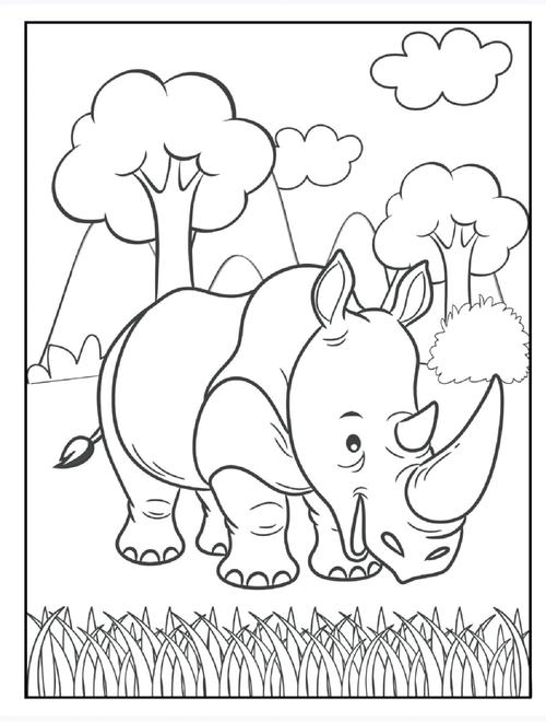 幼儿自由涂鸦作品蓝太阳紫草地