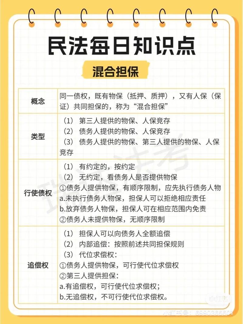 民法典担保责任承担方式分类对比表