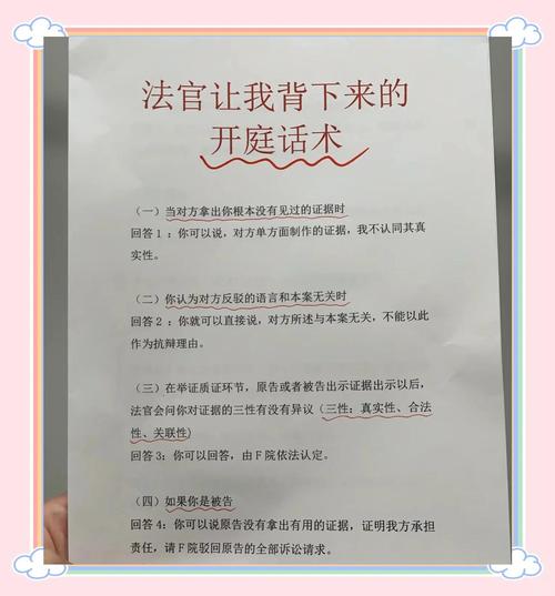 开庭前后你一定会问的问题