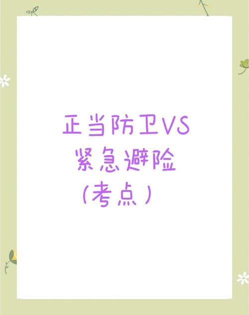 紧急避险与正当防卫对比图解