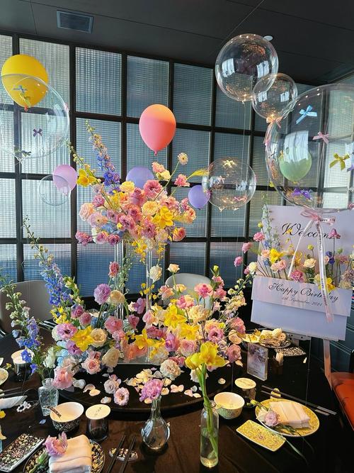 廉价气球桌花装饰失败案例
