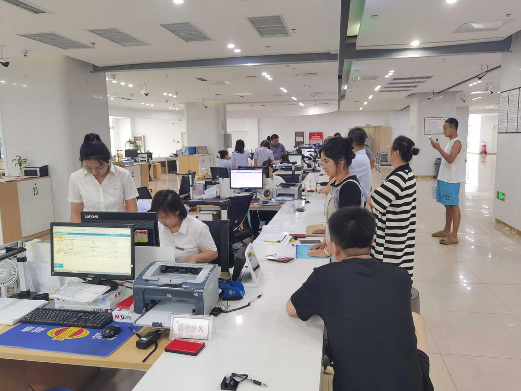 不动产登记中心办事窗口实拍