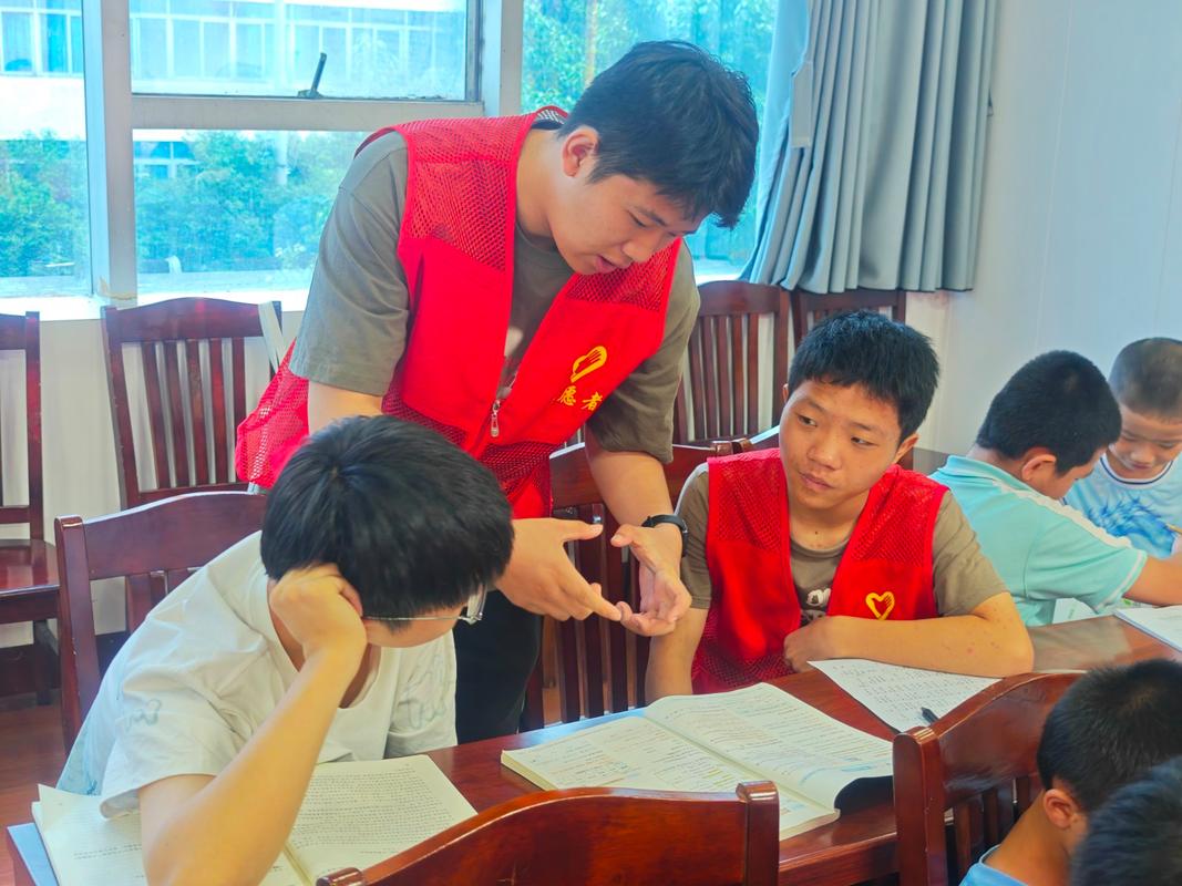 大学生志愿者在线辅导农村学生