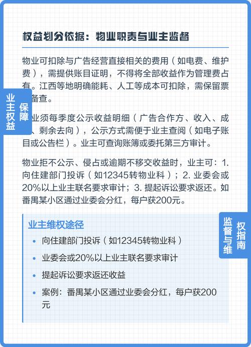 民法典小区电梯广告收益公示表