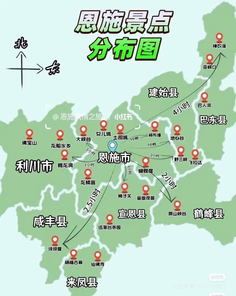 恩施包车路线图