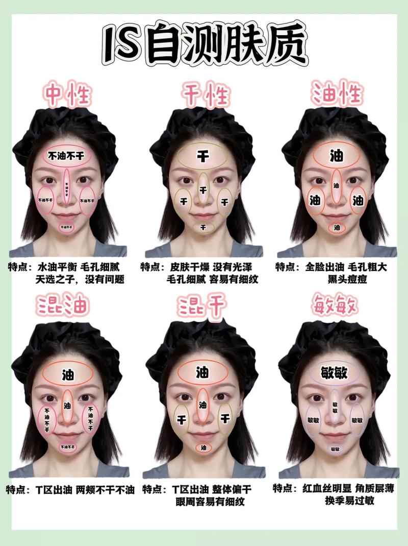 女生用手触摸脸颊判断肤质