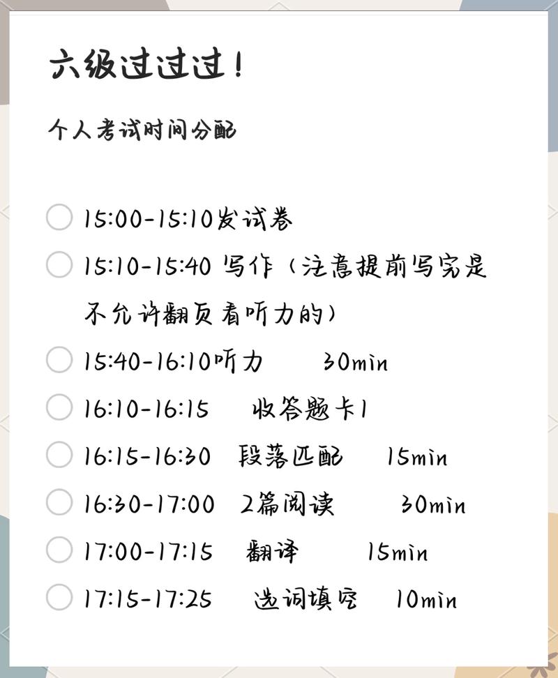 备考时间分配,我踩过的坑