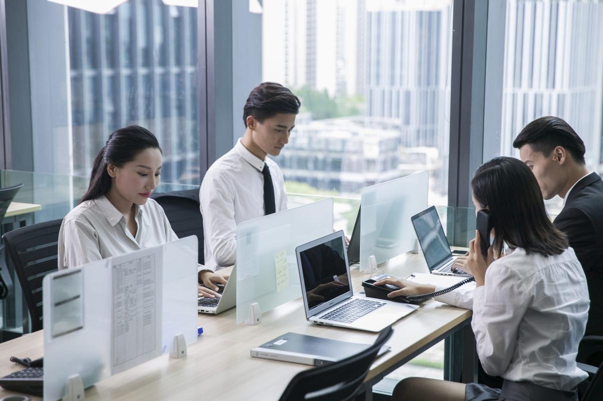 升学就业教育新人职场办公场景