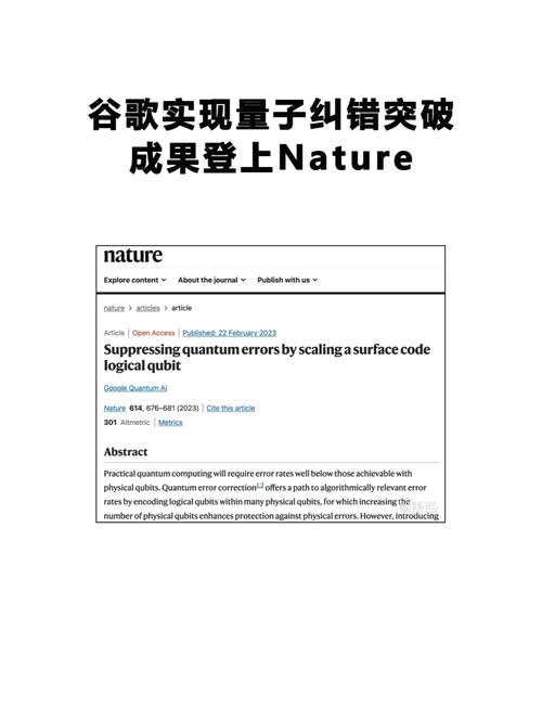 谷歌量子处理器上量子纠错编码示意图